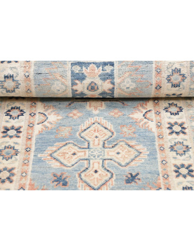 Tappeto Kazak Afghanistan 65x190 Azzurro Celest