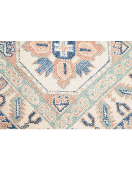 Rug Kazak Afghanistan 61x182 Ivory Powder Blue