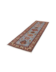 Rug Kazak Fine Pakistan 86x261 Sky Blue Terraco 2