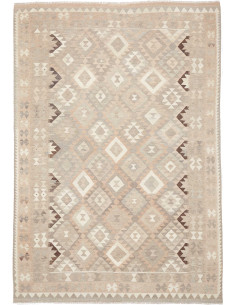 Rug Kilim Afghanistan 204x295 Beige Grey Cream