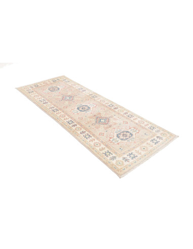 Tappeto Kazak Afghanistan 81x200 Beige Rosa Azz