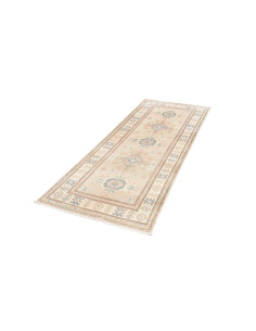 Tappeto Kazak Afghanistan 80x197 Crema Celeste 2