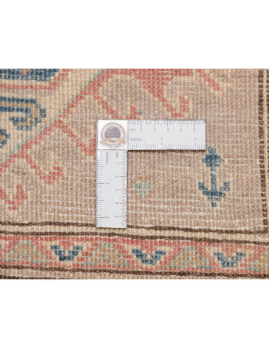 Rug Kazak Afghanistan 80x197 Cream Sky Blue Sof