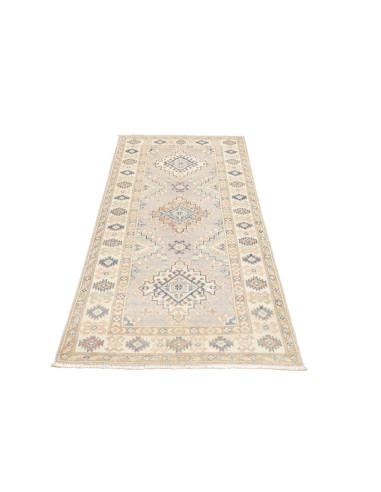 Rug Kazak Afghanistan 82x187 Light Grey Blue Da