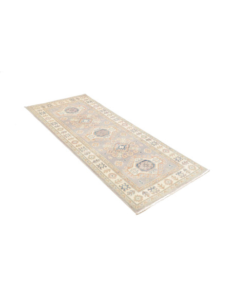 Rug Kazak Afghanistan 83x195 Light Grey Beige C