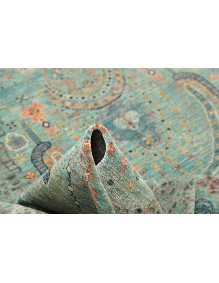 Rug Shahi Fine Pakistan 269x366 Aqua Grey Orang