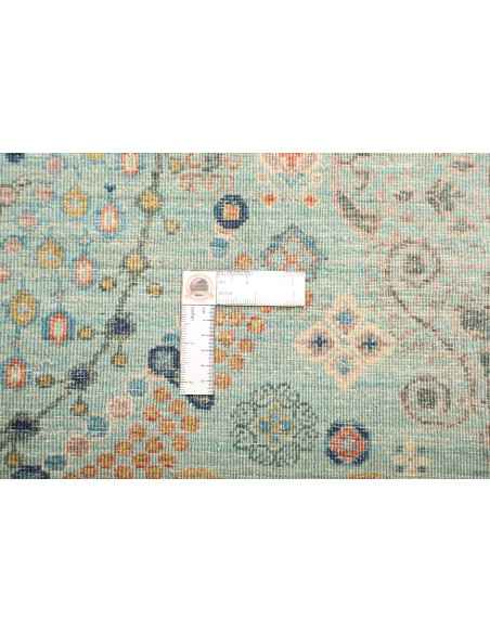 Rug Shahi Fine Pakistan 269x366 Aqua Grey Orang