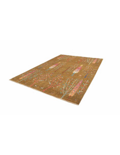 Tappeto Shahi Pakistan 246x330 Marrone Ocra Ros 2
