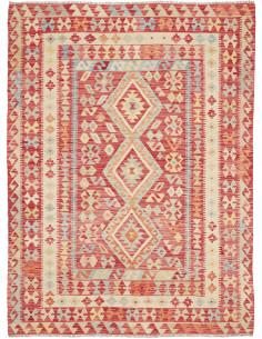 Tappeto Kilim Afghanistan 199x292 Marrone Scuro