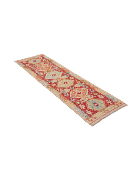 Rug Kilim Afghanistan 60x197 Terracotta Red Bei