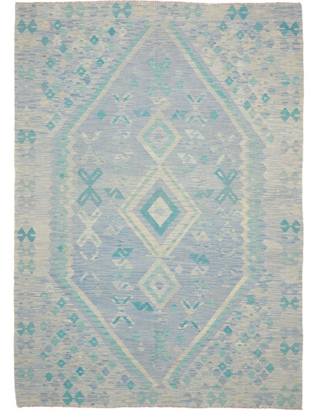 Rug Kilim Afghanistan 201x290 Sky Blue Aquamari