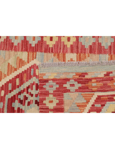Tappeto Kilim Afghanistan 58x196 Rosso Bordeaux