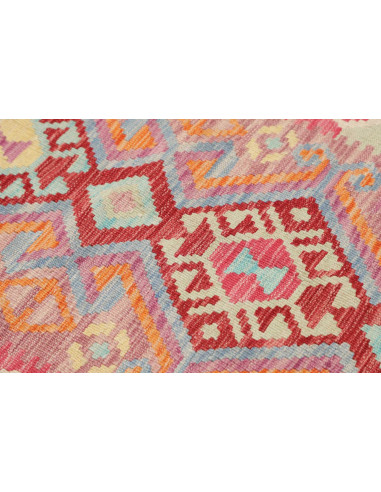 Rug Kilim Afghanistan 62x194 Terracotta Red Lig