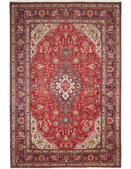 Tabriz 204x304 Cm Tabriz Persia Hand-carded Wool Cotton