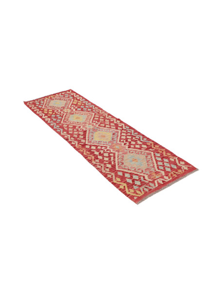 Rug Kilim Afghanistan 62x189 Terracotta Red Cre