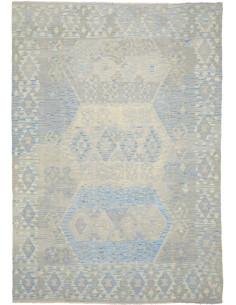 Rug Kilim Afghanistan 205x295 Light Blue Beige