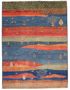 Tappeto Royal Gabbeh Pakistan rosso bianco 170x230