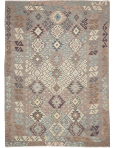 Rug Kilim Afghanistan 206x288 Grey Beige Light