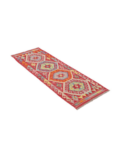 Rug Kilim Afghanistan 56x151 Red Multicolor