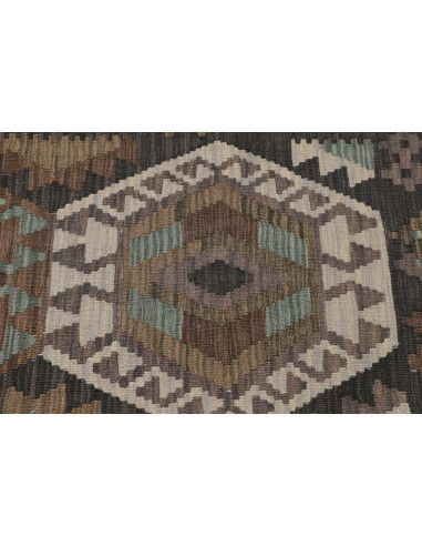Tappeto Kilim Afghanistan 85x286 Grigio Scuro M