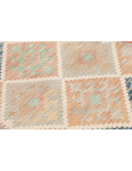 Rug Kilim Afghanistan 80x198 Beige Peach Light