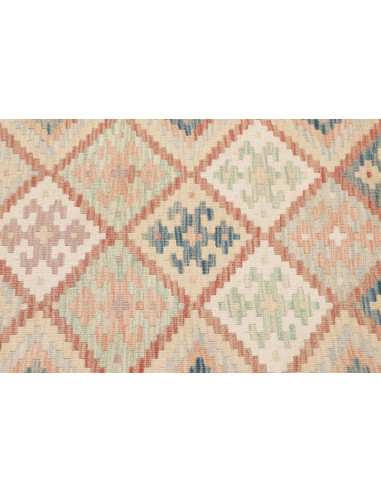 Rug Kilim Afghanistan 81x201 Cream Rose Terraco