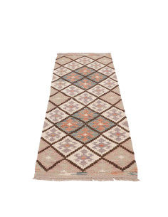 Rug Kilim Afghanistan 61x200 Cream White Brown 2