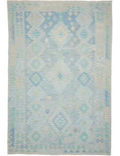 Rug Kilim Afghanistan 199x293 Light Blue Pale B