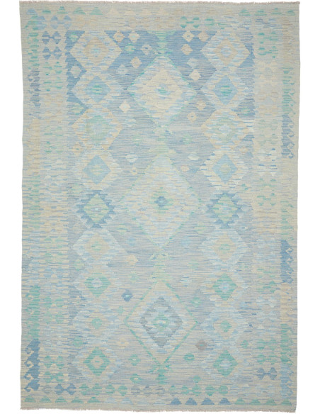 Tappeto Kilim Afghanistan 199x293 Azzurro Chiar