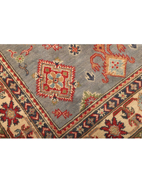 Rug Kazak Afghanistan 116x186 Blue Green Cream