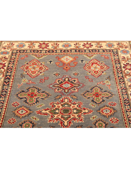 Rug Kazak Afghanistan 116x186 Blue Green Cream