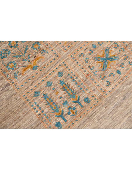 Rug Bakhtiyar Pakistan 114x175 Beige Turquoise