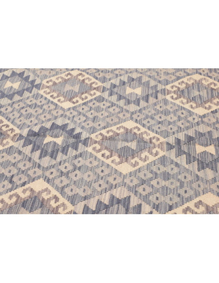 Tappeto Kilim Afghanistan 204x291 Blues Cream M