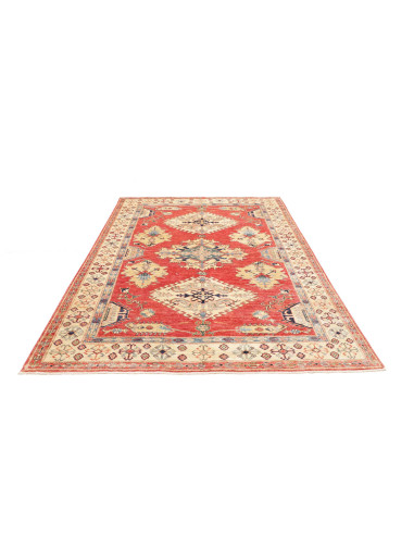 Tappeto Kazak Fine Pakistan 171x239 Rosso Crema