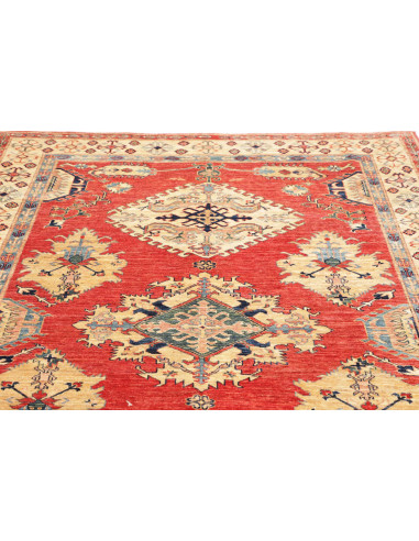 Tappeto Kazak Fine Pakistan 171x239 Rosso Crema