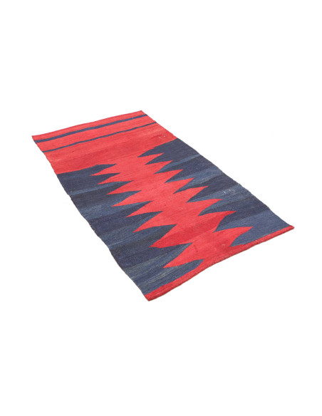 Tappeto Kilim Vintage Persia 80x141 Rosso Matto