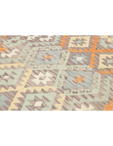 Rug Kilim Afghanistan 123x174 Grey Orange Blue