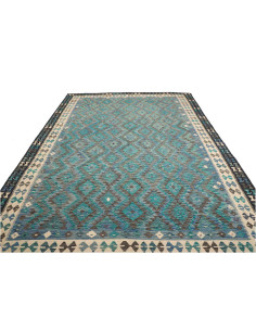 Rug Kilim Afghanistan 255x344 Turquoise Petrol 2