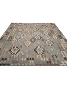 Rug Kilim Afghanistan 257x288 Grey Blue Sky Blu 2