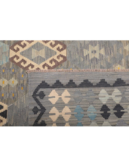 Rug Kilim Afghanistan 257x288 Grey Blue Sky Blu