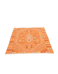 Tappeto Kilim Afghanistan 105x147 Arancione Pes 2