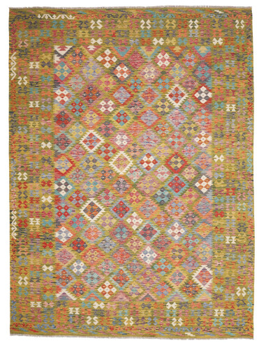 Rug Kilim Afghanistan 249x338 Olive Green Multi
