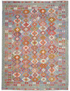 Tappeto Kilim Afghanistan 252x338 Blu Pastello