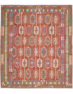 Tappeto Kilim Afghanistan 253x292 Arancione Ter
