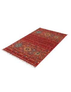 Rug Rubin Pakistan 99x145 Red Blue Gold Beige 2