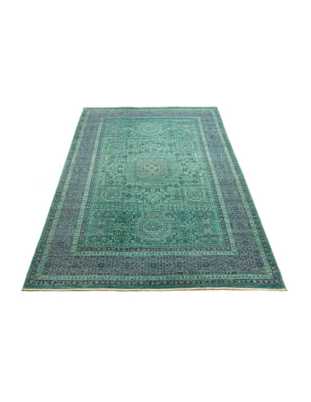 Rug Mamlouk Pakistan 123x190 Teal Deep Blue Lig