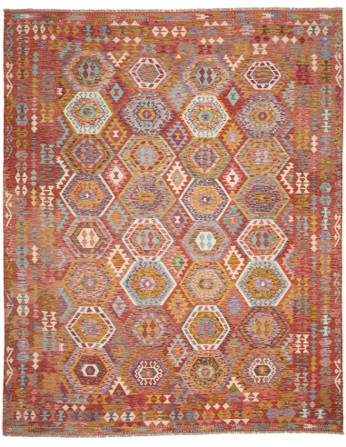 Tappeto Kilim Afghanistan 305x388 Rosso Ruggine