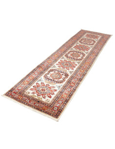 Tappeto Kazak Fine Pakistan 78x267 Crema Rosso 2