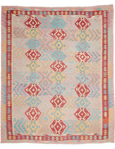Rug Kilim Afghanistan 239x288 Light Pink Red Tu
