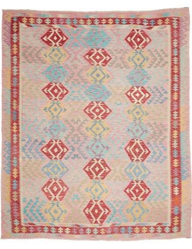 Rug Kilim Afghanistan 239x288 Light Pink Red Tu